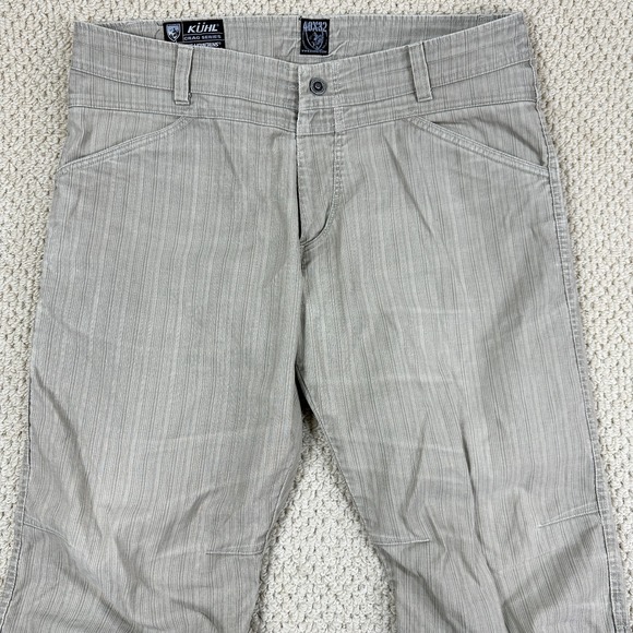 Kuhl Other - Kuhl Crag Series Pants Mens 40x32 Beige Tan Pinstripe Hiking Outdoor Gorpcore